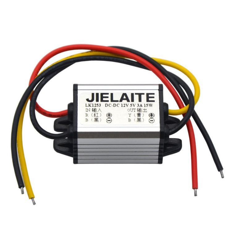 JIELAITE LK1253 15W Aluminum Alloy Intelligent Protection Waterproof Car Power Converter(12V to 9V/2A) - Step-down Transformer by buy2fix | Online Shopping UK | buy2fix