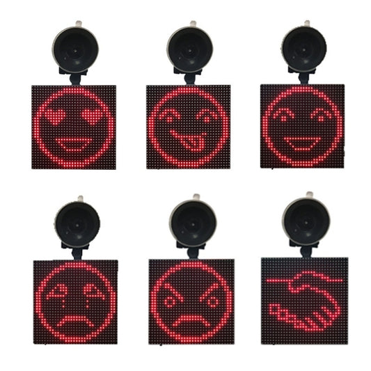 P4-32x32 RGB Full Color Emoticon Picture LED Car Display Wireless Transmission Wifi Custom - Car Monitor by buy2fix | Online Shopping UK | buy2fix