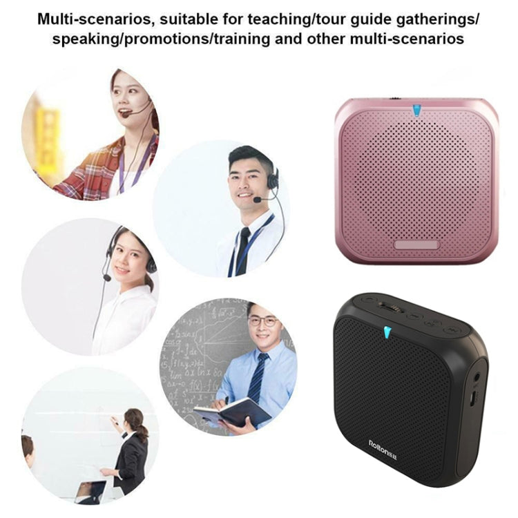 Rolton K400 Mini Audio Speaker Megaphone Voice Amplifier Support FM Radio TF MP3(White) - Microphone by Rolton | Online Shopping UK | buy2fix