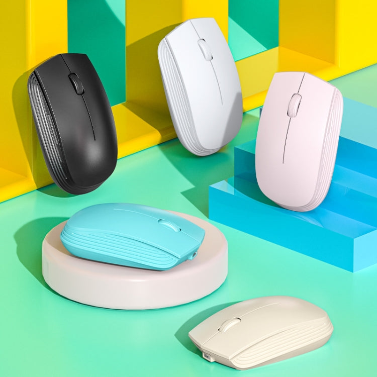 811 3 Keys Laptop Mini Wireless Mouse Portable Optical Mouse, Spec: Battery Version (White) - by buy2fix | Online Shopping UK | buy2fix
