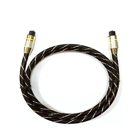 EMK HB/A6.0 SPDIF Interface Digital High-Definition Audio Optical Fiber Cable, Length: 2m(Black White Net) by EMK