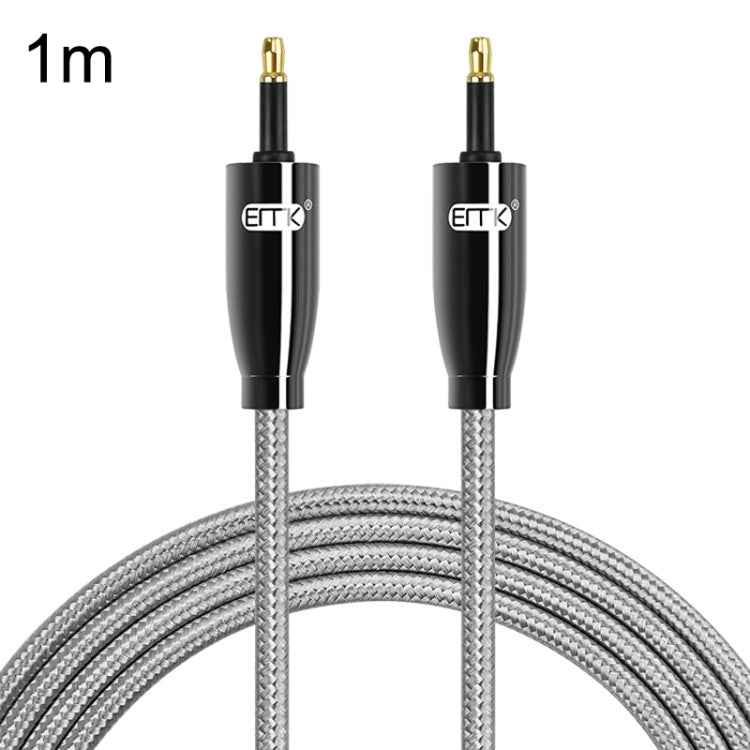 EMK QH4.0 Mini Toslink 3.5mm Interface SPDIF Audio Fiber Optical, Length: 1m(Black) - Audio Optical Cables by EMK | Online Shopping UK | buy2fix