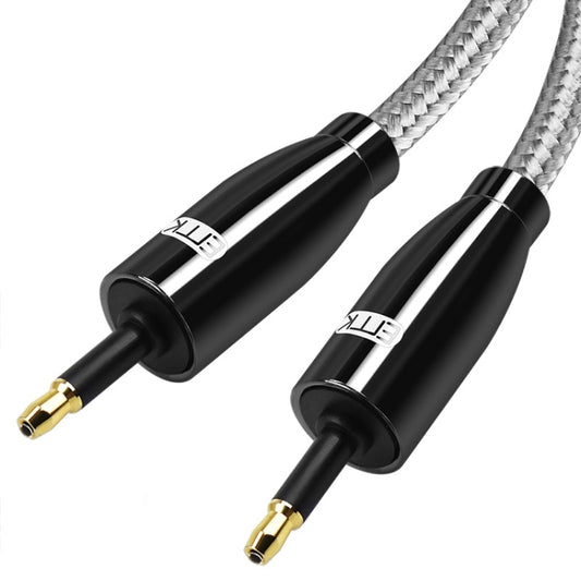 EMK QH4.0 Mini Toslink 3.5mm Interface SPDIF Audio Fiber Optical, Length: 8m(Black) by EMK