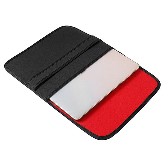 12 Inch Neoprene Laptop Lining Bag Horizontal Section Flap Clutch Bag(Black) by buy2fix