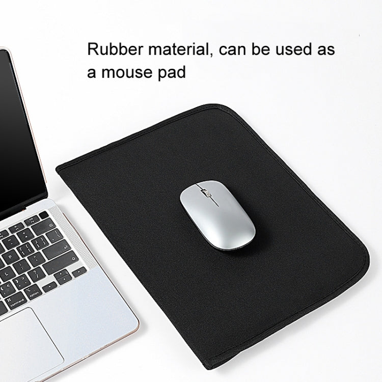 10 Inch Neoprene Laptop Lining Bag Horizontal Section Flap Clutch Bag(Black) - by buy2fix | Online Shopping UK | buy2fix
