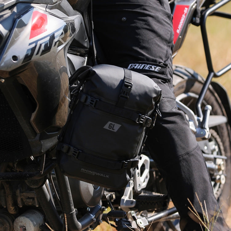 Rhinowalk MT2206 6L Waterproof Motorcycle Bumper Bag Outdoor Riding Bag(Green) by Rhinowalk