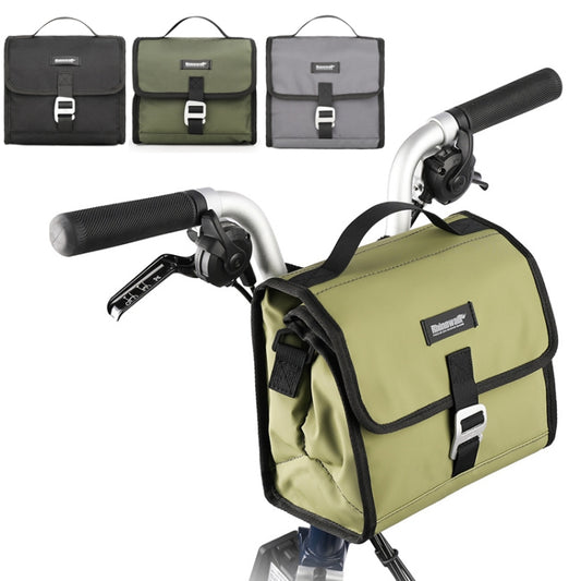 Rhinowalk RK9106 Foldable Outdoor Cycling Handlebar Bag Multifunctional Bike Bag(Gray) by Rhinowalk