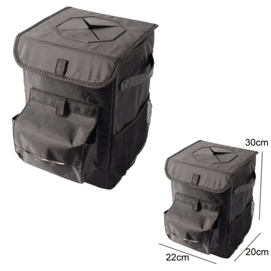 Vehicle Trash Can Multifunctional Foldable Storage Box(22x20x30cm) by buy2fix