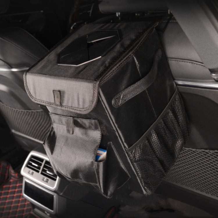Vehicle Trash Can Multifunctional Foldable Storage Box(22x20x30cm) by buy2fix