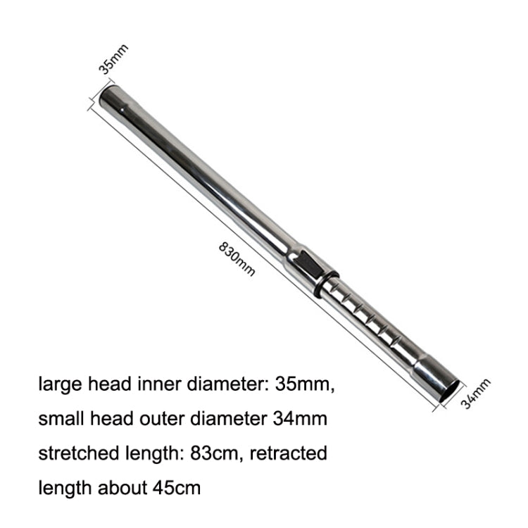 For Midea Vacuum Cleaner Accessories Straight Tube Telescopic Rods Extension Tube Inner Diameter 35mm - For Midea Accessories by buy2fix | Online Shopping UK | buy2fix