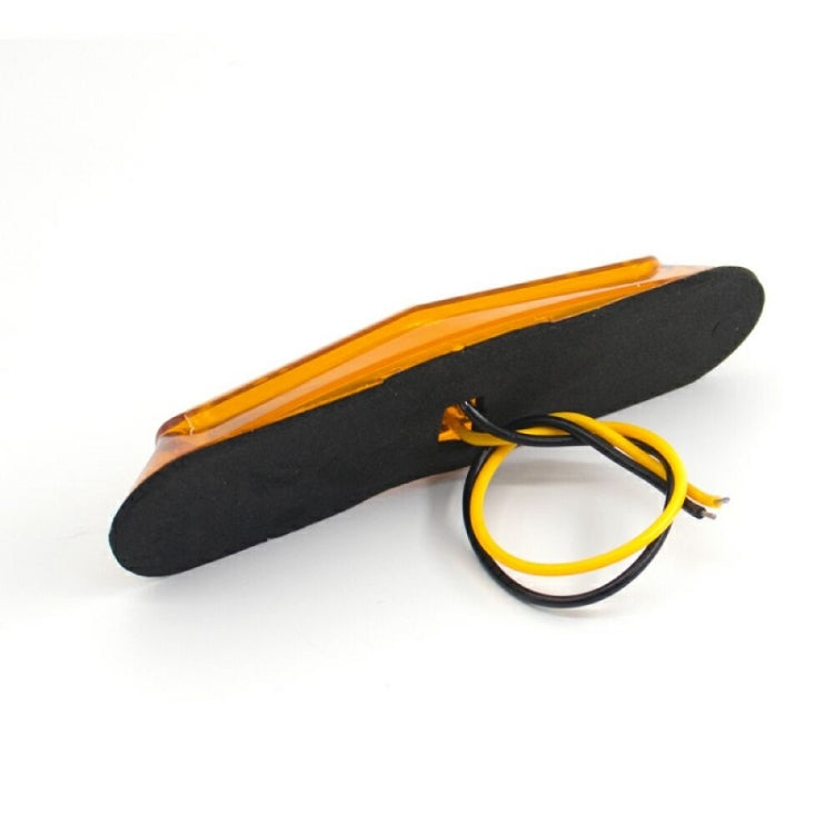 4pcs MK-162 6LED Light Guide Side Light 10-30V Trailer Side Tail Light(Yellow) - Warning Lights by buy2fix | Online Shopping UK | buy2fix
