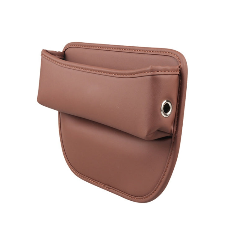 Multifunctional Car Seat Crevice Storage Box, Pattern: No Logo(Saddling brown) - Stowing Tidying by buy2fix | Online Shopping UK | buy2fix