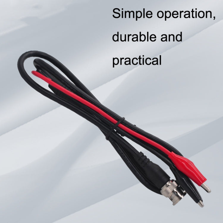 2pcs BNC To 2 x Crocodile Clips Double Head Coaxial Cable Video Cable, Length: 1m - Cable by buy2fix | Online Shopping UK | buy2fix