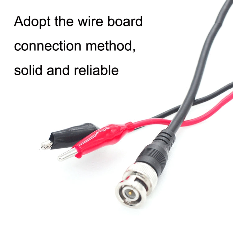 2pcs BNC To 2 x Crocodile Clips Double Head Coaxial Cable Video Cable, Length: 3m - Cable by buy2fix | Online Shopping UK | buy2fix