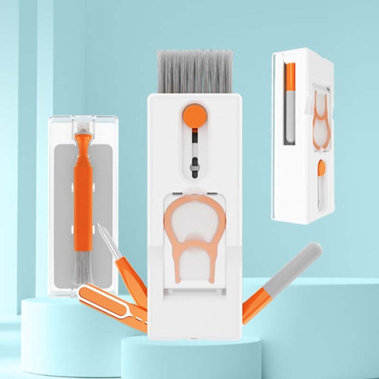 Q11 11-in-1 Multifunctional Bluetooth Headset Cleaning Pen Computer Keyboard Cleaning Kit(Orange Red) by buy2fix