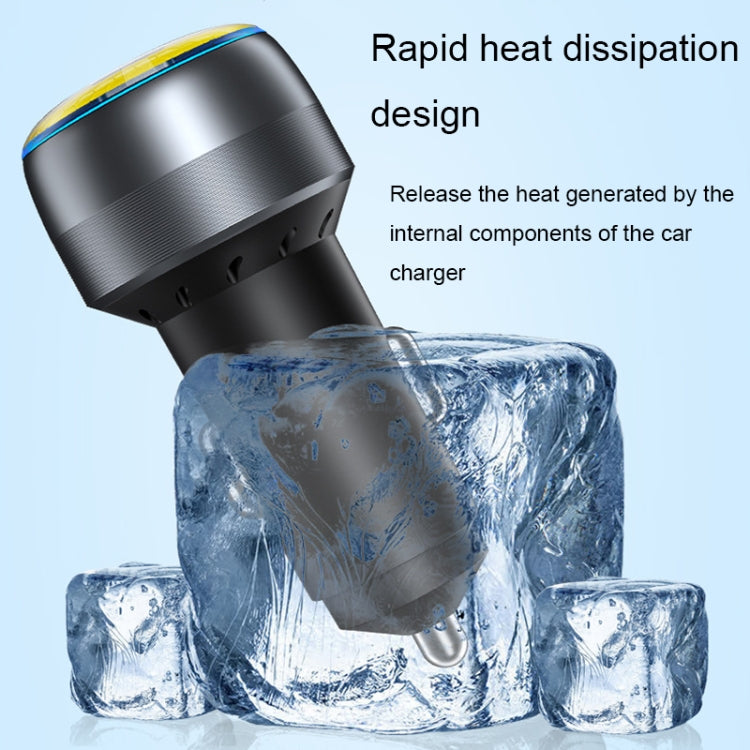 IBD355-1UC USB+Type-C/USB-C Dual Ports Mobile Phone Car Charger(QC3.0 18W+ PD 30W) - Car Charger by buy2fix | Online Shopping UK | buy2fix