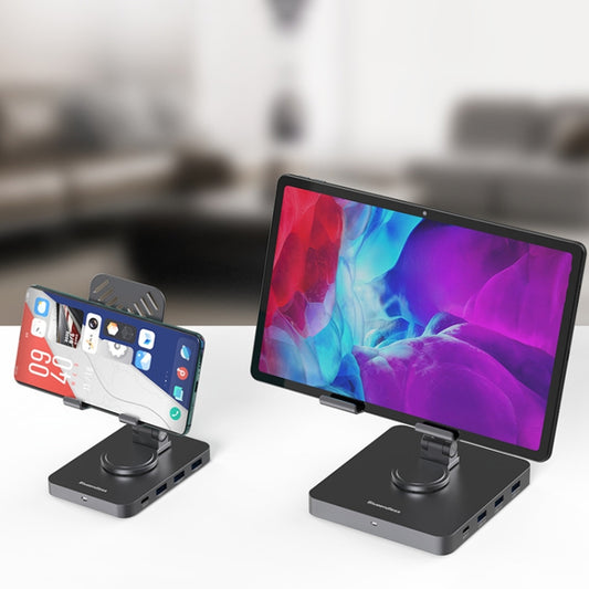 Blueendless 4K HD 60Hz Type-C/USB-C Expansion Dock Mobile Phone Tablet Holder , Spec: 10 in 1 by Blueendless