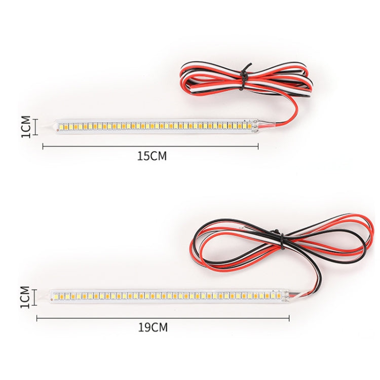 Car Rearview Mirror Decoration LED Streamer Turn Signal, Length: 14cm A Pair - Arrow Turn Lights by buy2fix | Online Shopping UK | buy2fix