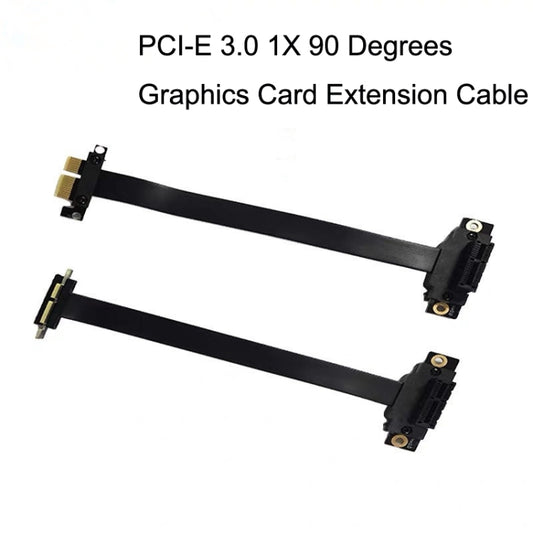 PCI-E 3.0 1X 90 Degrees Graphics Card / Wireless Network Card Extension Cable, Cable Length: 30cm by buy2fix