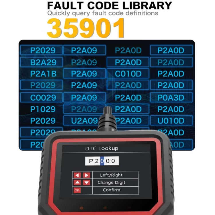 V519 OBD2 Colorful Screen Car Fault Detector - Code Readers & Scan Tools by buy2fix | Online Shopping UK | buy2fix