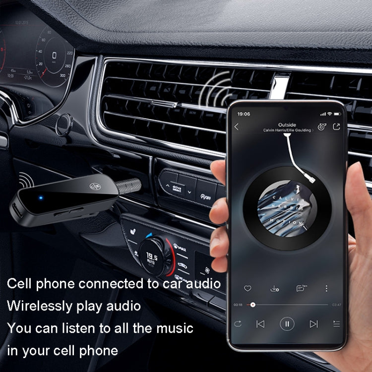 Y2 HiFi Bluetooth 5.3 Audio Receiver Lavalier 3.5mm Audio Call Converter Support TF Card Playback by buy2fix