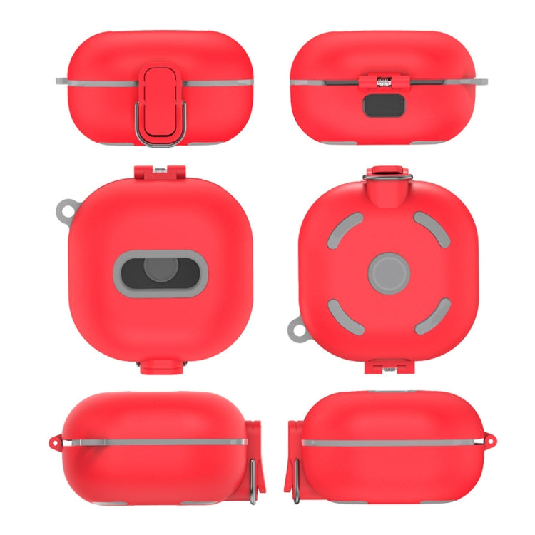 D10 For Samsung Galaxy Buds Live/Buds Pro/Buds 2 Shockproof Earphone Protective Cover Conjoined Switch(Red) - Samsung Earphone Case by buy2fix | Online Shopping UK | buy2fix