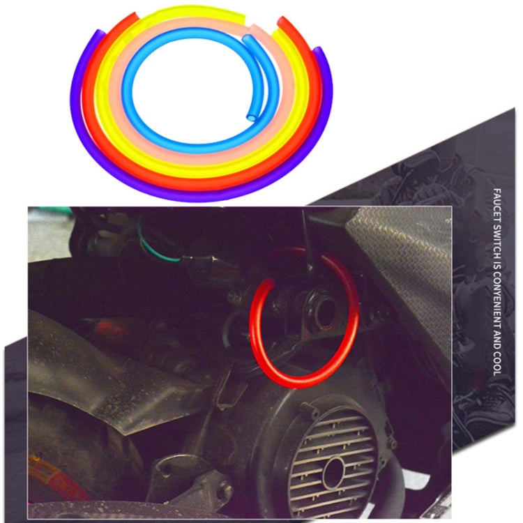 TF-1795 18m/roll Motorcycle Modification Accessories Colorful Gasoline Pipe(Pink) by buy2fix