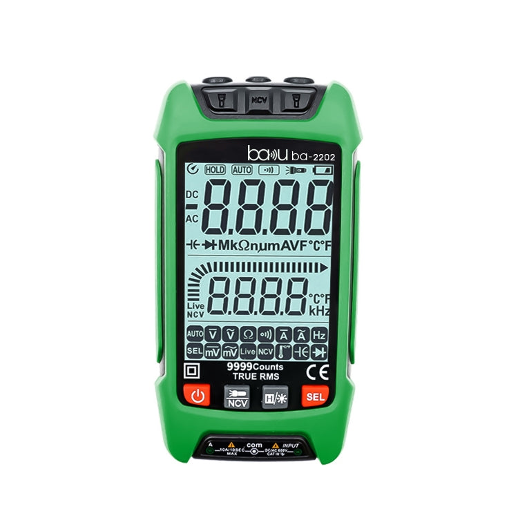 BAKU BA-2202 Digital Multimeter Electrician Maintenance Resistance Tester(Green) - Digital Multimeter by BAKU | Online Shopping UK | buy2fix