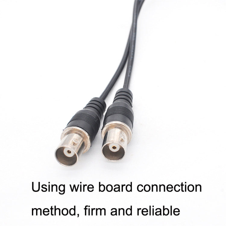 SZ015 BNC Male To 2xFemal Communication Cables VCR Coaxial Video Cable, Cable Length:0.42m(Black) - Cable by buy2fix | Online Shopping UK | buy2fix