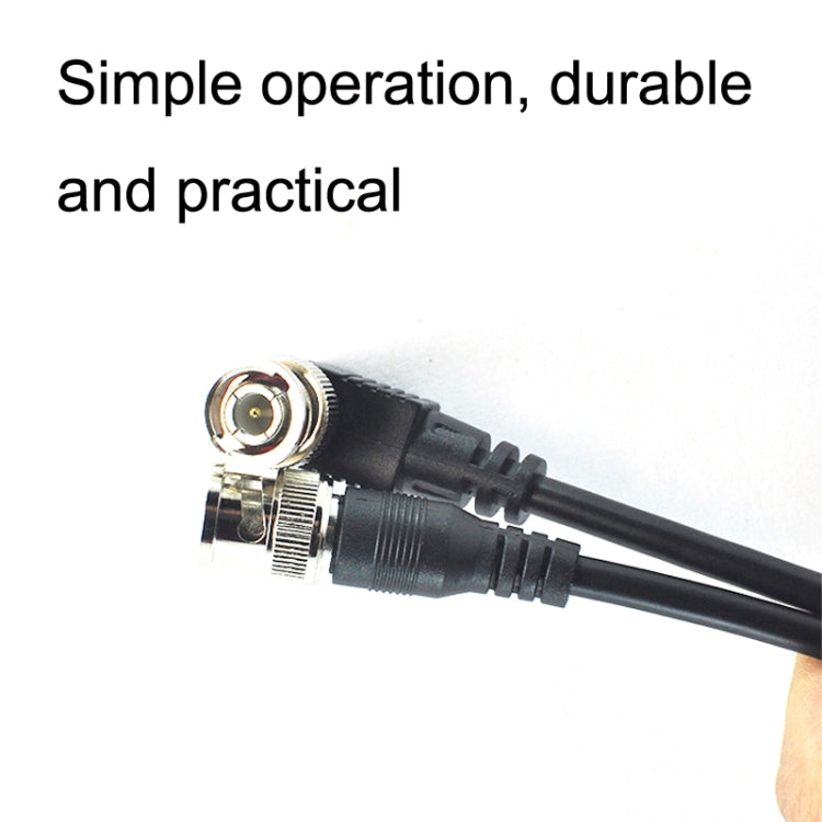 BNC Male Straight Head To Elbow Head Coaxial Spring Cable Video Cable Audio Signal Source Wire(2m) - Cable by buy2fix | Online Shopping UK | buy2fix