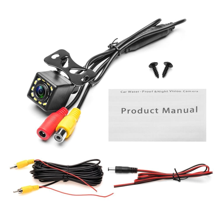 R0003 LED Fill Light External Reversing Video Camera HD Night Vision CCD Car Camera 12 Lights Camera(P System) - Rear View Cameras by buy2fix | Online Shopping UK | buy2fix