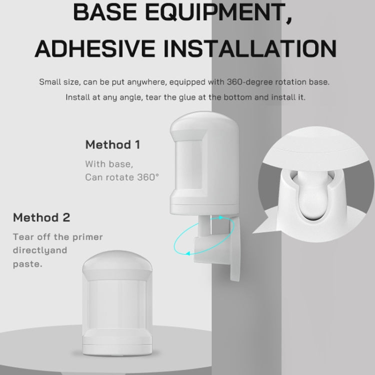 Tuya Smart App ZigBee Human Wireless Motion Infrared Sensor Detector - Infrared Detector by buy2fix | Online Shopping UK | buy2fix