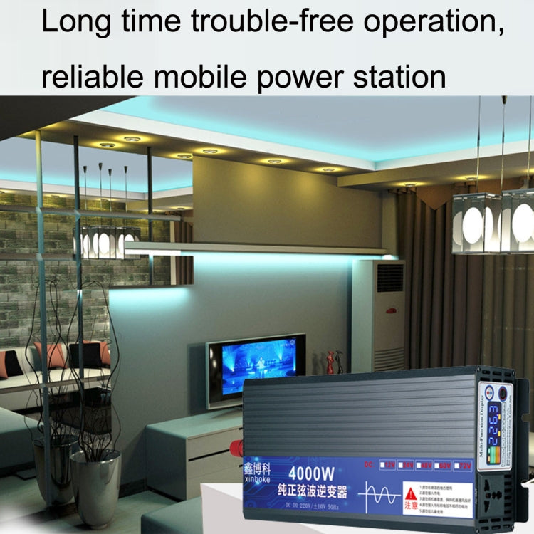 XINBOKE High Power Household Car Sine Wave Inverter 12V 3000W To 220V 1500W(LCD Display) by buy2fix