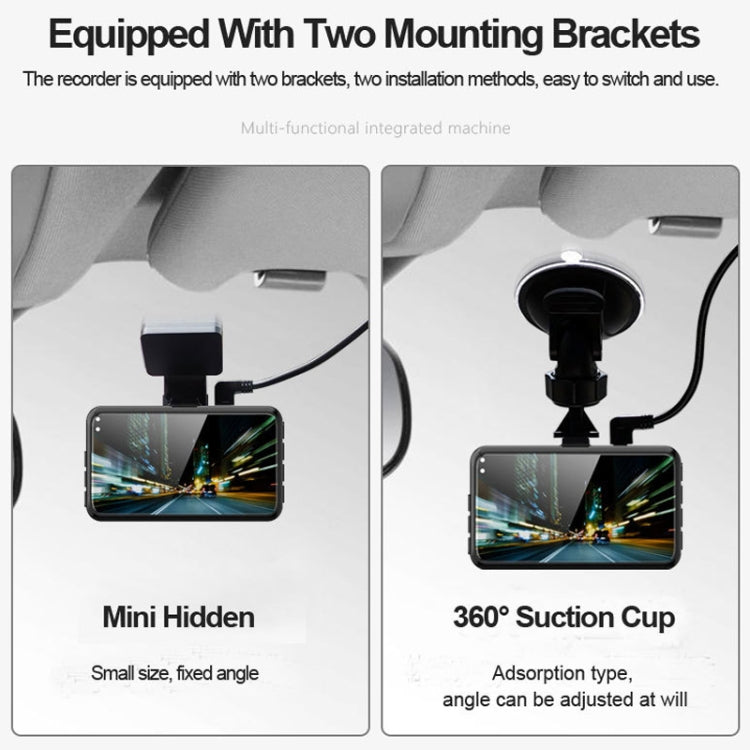 L601 HD Night Vision Electronics Dog Reversing Image Driving Recorder, Style: Standard Version(Single Record) by buy2fix