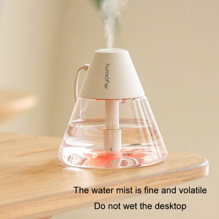 Household Desktop Mini Volcano Humidifier Air Purifier(White) by buy2fix