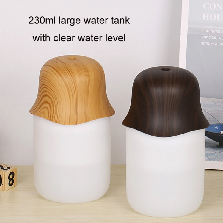 Desktop USB Humidifier Wood Grain Air Aromatherapy Night Light(Light Color) - Air Purifiers & Accessories by buy2fix | Online Shopping UK | buy2fix