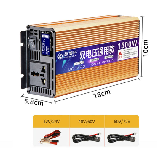 XINBOKE Universal Positive Wave Car Inverter Home Solar Inverter 48V/60V 1500W To 220V 700W - Modified Square Wave by buy2fix | Online Shopping UK | buy2fix