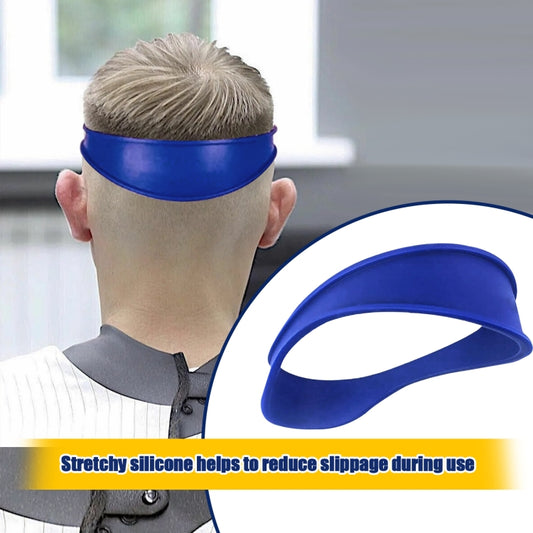 Salon Neck Hair Line Guide Barber Trim Ruler Hair DIY Tool Hair Trimming Template Tools(Blue) by buy2fix