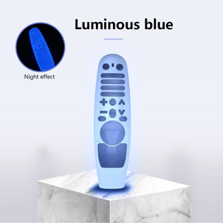 Y5 For LG AN-MR600/MR650/MR18BA/MR19BA Remote Control Silicone Protective Cover(Luminous Blue) - Remote Control Covers by buy2fix | Online Shopping UK | buy2fix