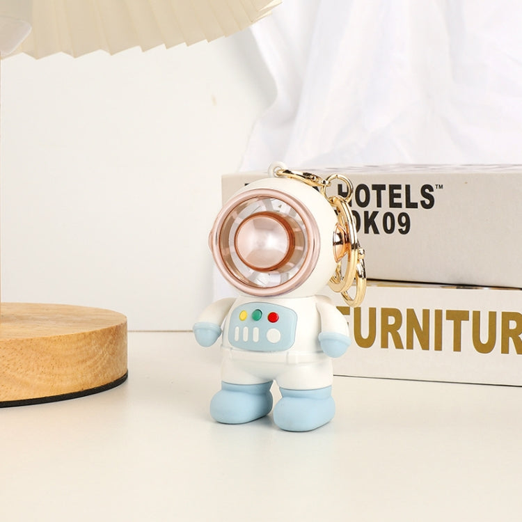 6092 Cartoon Astronaut Fan With Lanyard Portable Mini USB Charging Fan(Light Blue) - Electric Fans by buy2fix | Online Shopping UK | buy2fix