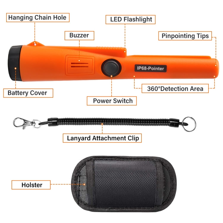 IP68-Pointer Handheld Metal Detector 3M Waterproof Positioning Stick - Metal Detector by buy2fix | Online Shopping UK | buy2fix