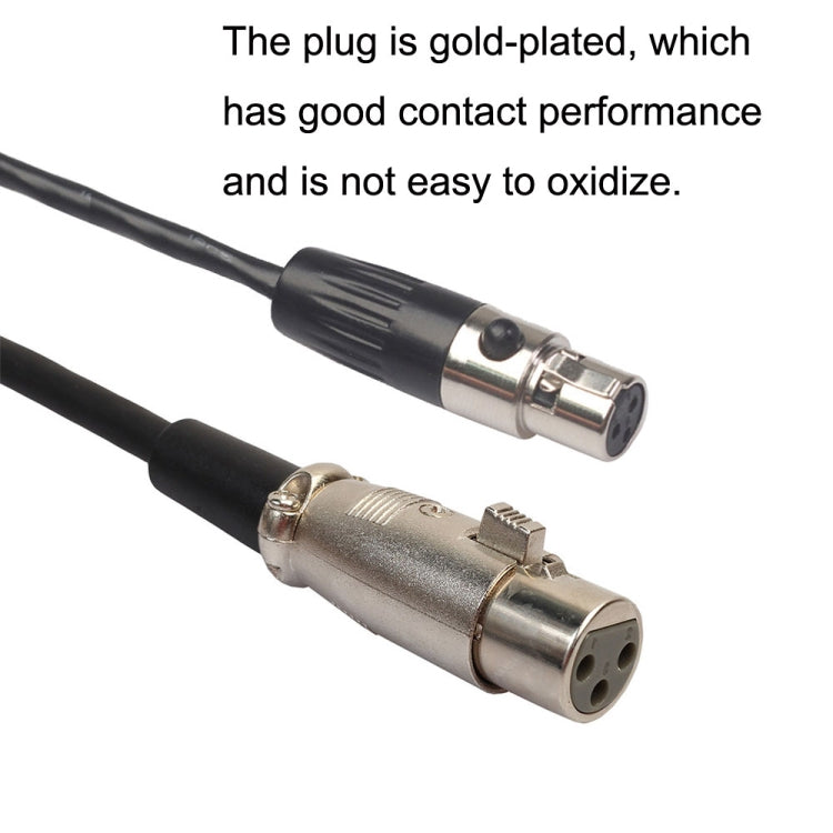 Xlrmini Caron Female To Mini Female Balancing Cable For 48V Sound Card Microphone Audio Cable, Length: 3m - Microphone Audio Cable & Connector by buy2fix | Online Shopping UK | buy2fix