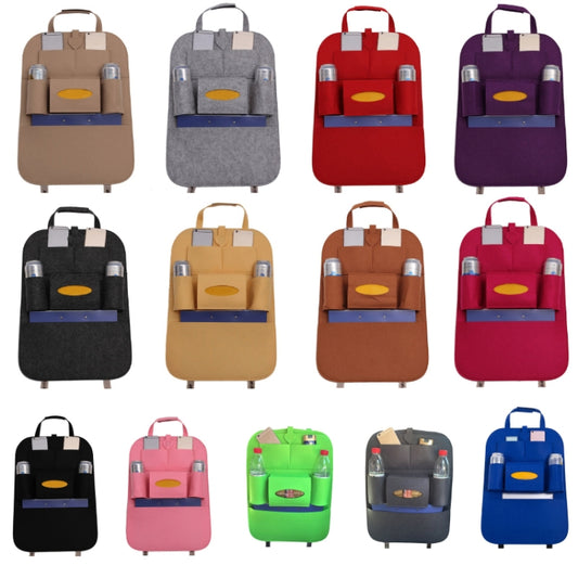 Car Multifunctional Seat Back Storage Hanging Bag, Size: 40x56cm(Rose Red) by buy2fix