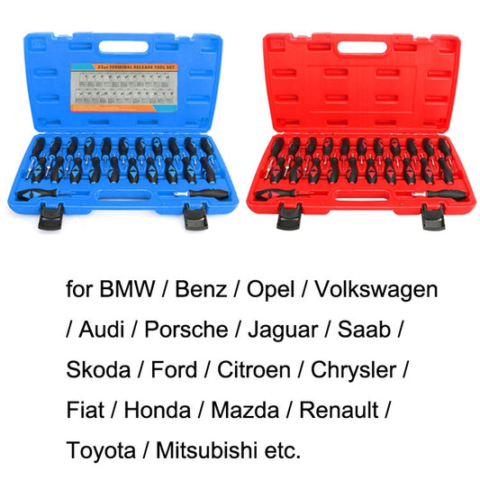 23pcs/set For Audi Terminal Remover Car Wiring Harness Plug Unlocker Pin Extractor(Red) by buy2fix