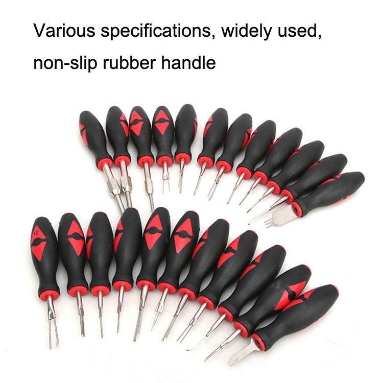 23pcs/set For Audi Terminal Remover Car Wiring Harness Plug Unlocker Pin Extractor(Red) - Booster Cable & Clip by buy2fix | Online Shopping UK | buy2fix