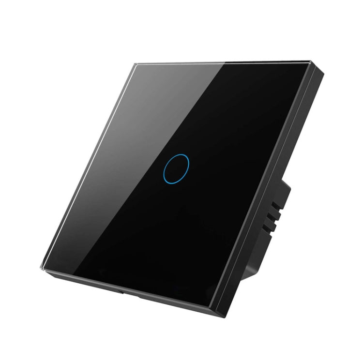 Tuya ZigBee Zero Firewire Touch Wall Remote Control Switch Light Control Voice Switch EU Plug, Style: 1 Gang (Black) - Smart Switch by buy2fix | Online Shopping UK | buy2fix