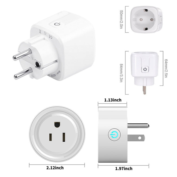 Tuya Smart App Wifi Smart Socket Phone Remote Timing Voice Switch Supports Alexa UK Plug, Style: 16A Power Model - Smart Socket by buy2fix | Online Shopping UK | buy2fix