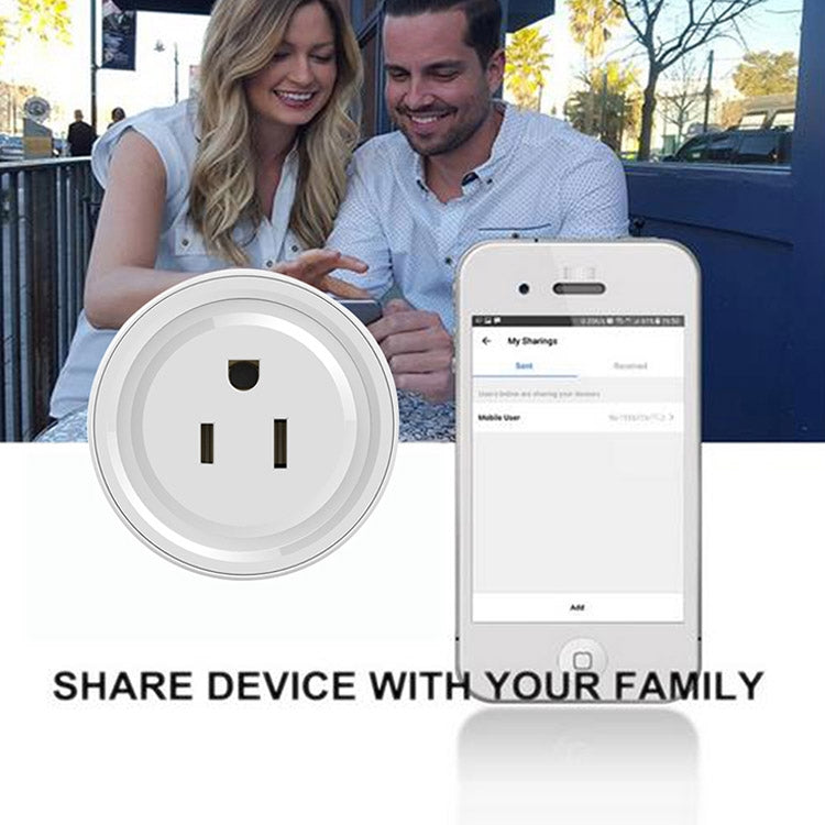 Tuya Smart App Wifi Smart Socket Phone Remote Timing Voice Switch Supports Alexa UK Plug, Style: 16A Power Model - Smart Socket by buy2fix | Online Shopping UK | buy2fix