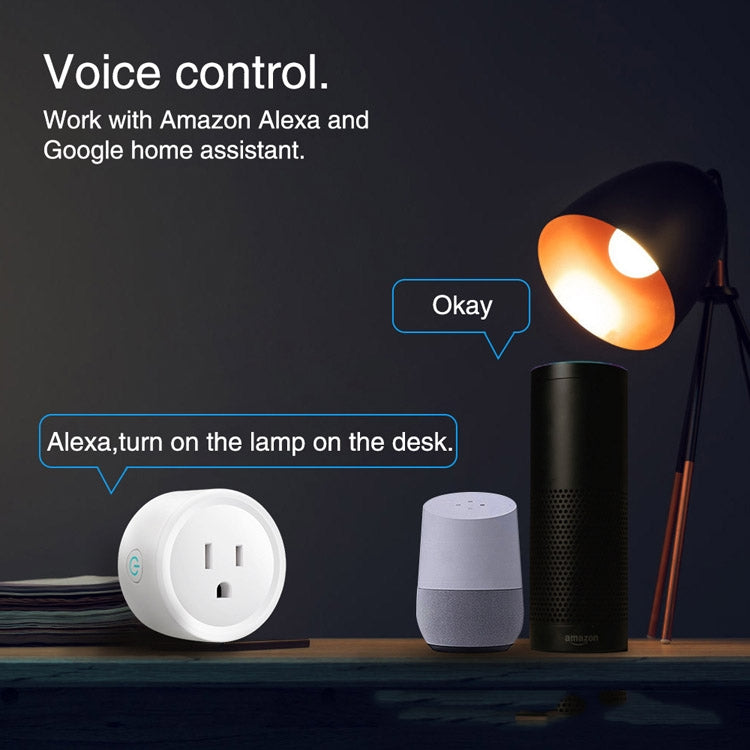 Tuya Smart App Wifi Smart Socket Phone Remote Timing Voice Switch Supports Alexa UK Plug, Style: 16A Power Model - Smart Socket by buy2fix | Online Shopping UK | buy2fix