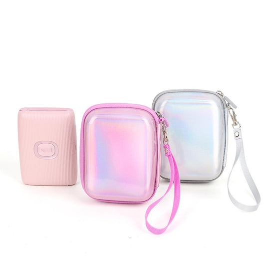 For FUJIFILM Instax Mini EVO Link LiPlay PU Leather Camera Bag With Wrist Strap(Phantom Silver) by buy2fix